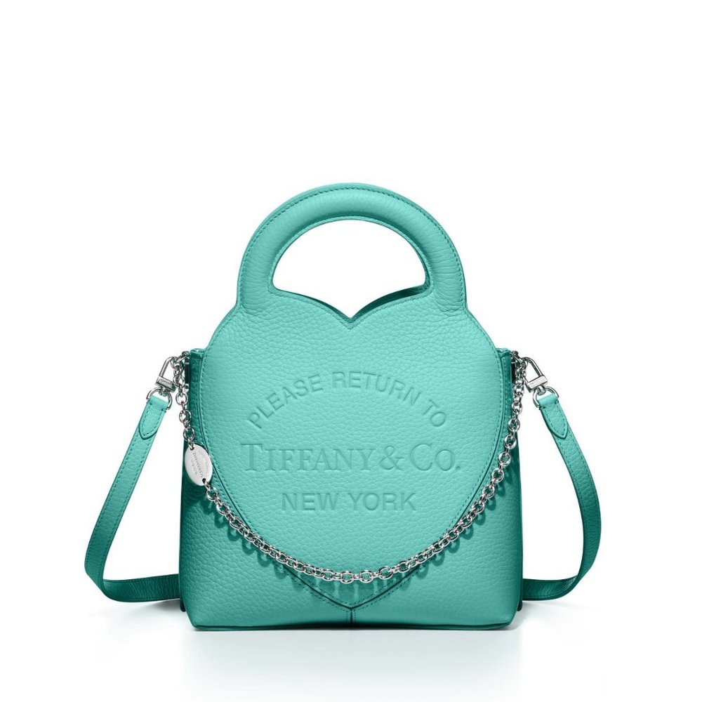 Return to Tiffany Mini Tote Bag in Tiffany Blue Leather Purse